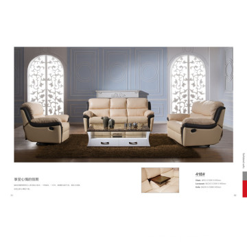 Echtes Leder Modernes verstellbares Sofa (418)
